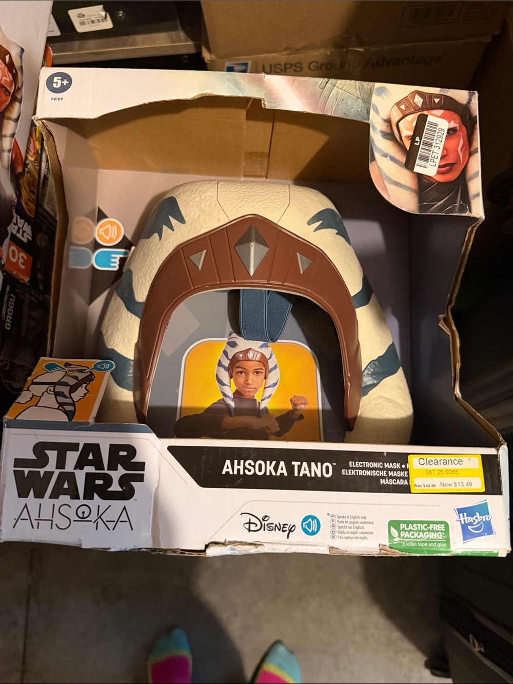 Hasbro Star Wars Ahsoka Tano Helmet Mask - White, Blue & Brown